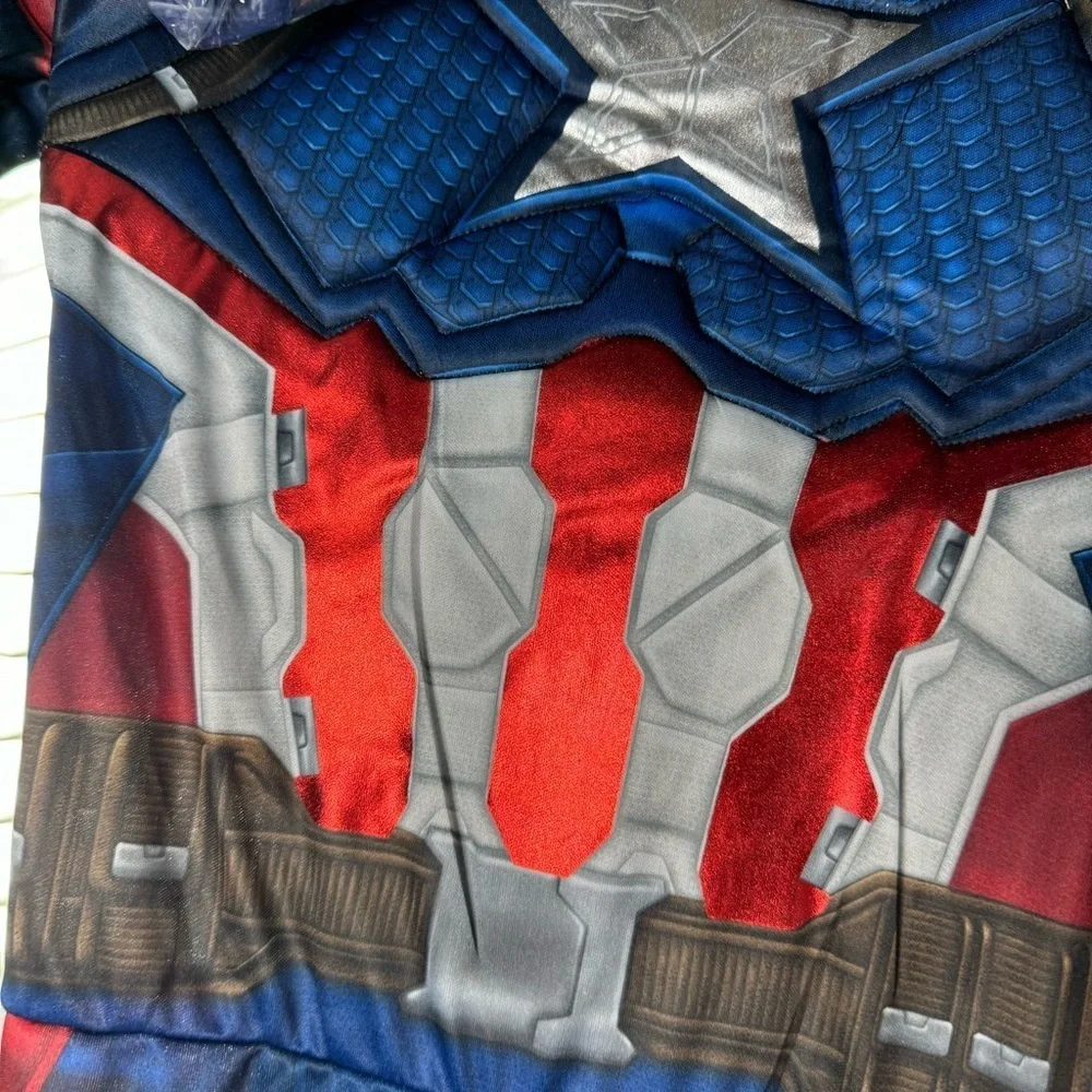 New Marvel Youth Captain America Halloween Costume Size Medium (8-10)